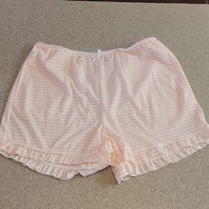 Better Together Pink Ruffled Pajama Shorts Size Small